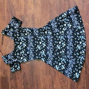 H&M fit and flare floral dress,  size medium